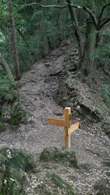険しい琵琶滝コース